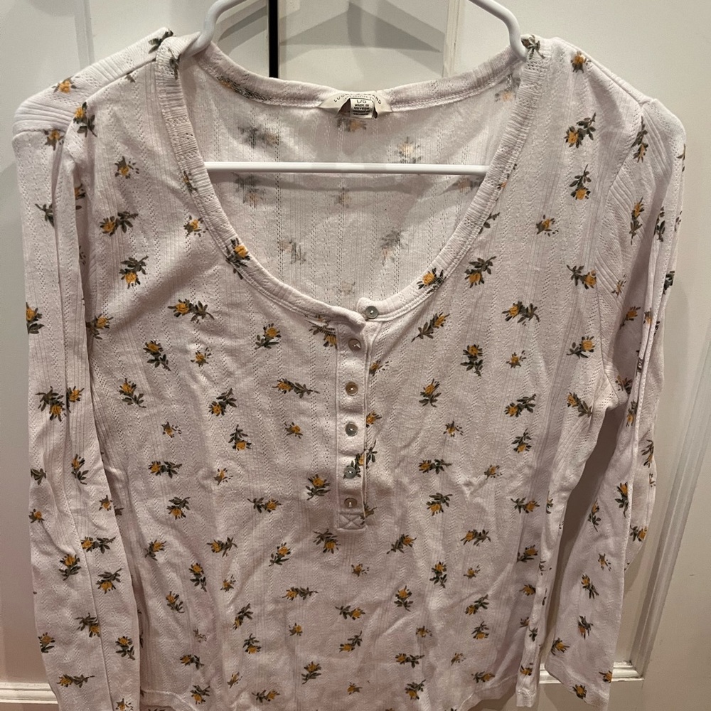 Floral Button-Down Women's Top lucky brand